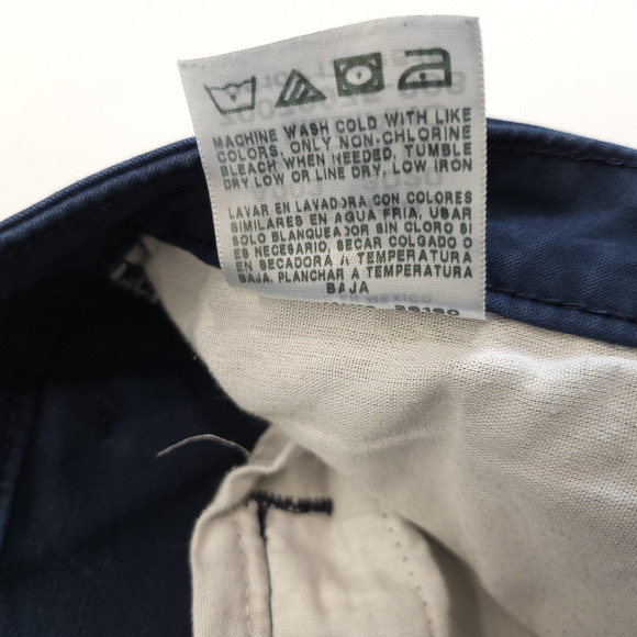 Lee Chino Pants Relax Fit Straight Leg Women 12 Mid Rise Blue Workwear Uniform - Picture 9 of 12